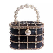 Load image into Gallery viewer, designer bag with pearl strap
