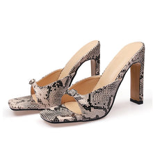 Load image into Gallery viewer, Margot Heels || Snakeskin
