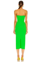 Load image into Gallery viewer, strapless green bandage dress
