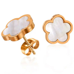 Gold Clover Earrings