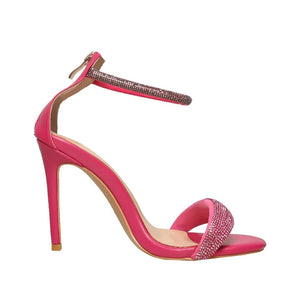 Jodie Heels || Pink Rhinestone