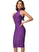 Load image into Gallery viewer, purple bandage dress shopluxhouse
