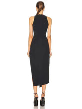 Load image into Gallery viewer, bandage maxi dress with slit
