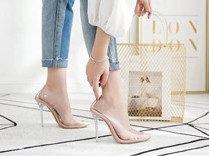 Cassandra Heels || Clear