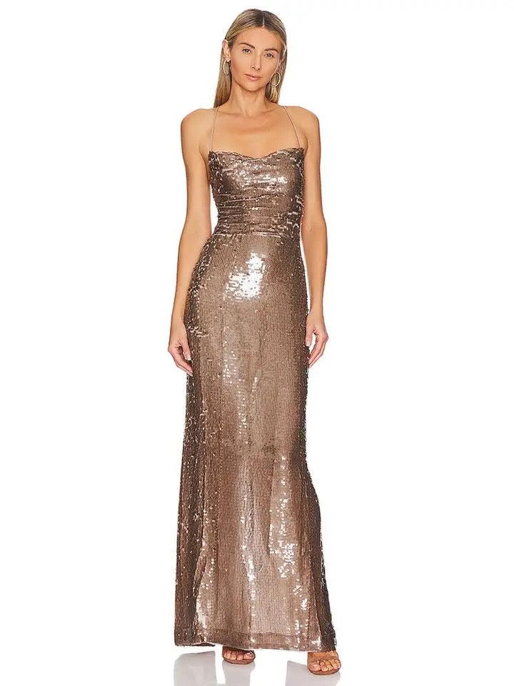 sequin maxi dress revolve