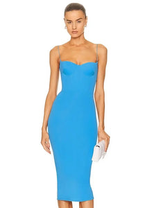 blue revolve dress