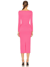 Load image into Gallery viewer, pink bandage dress with bow
