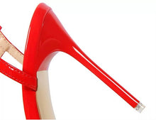 Load image into Gallery viewer, red pointed toe heels
