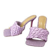 Load image into Gallery viewer, Braided Heels || Purple
