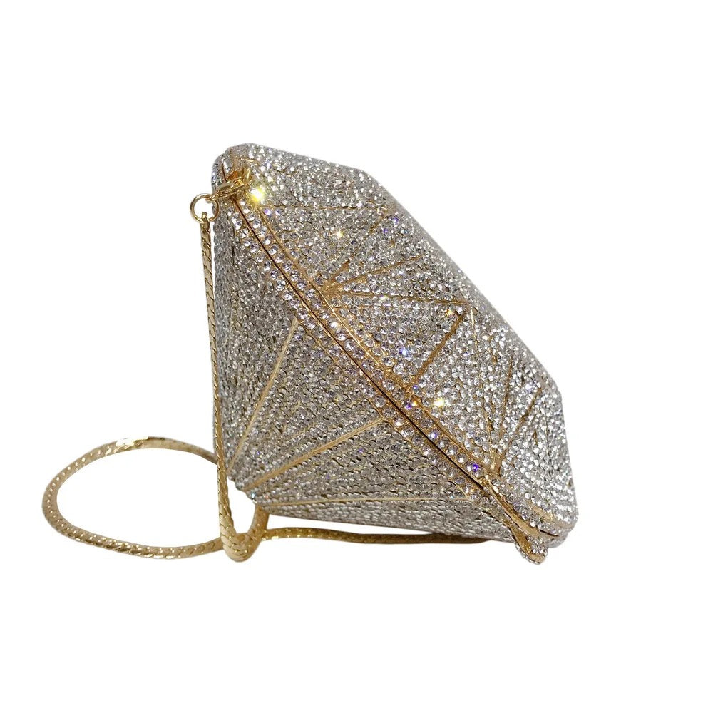 rhinestone diamond clutch