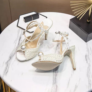 Natalia Pearl Bridal Heels