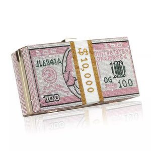 Money Bag Clutch || Pink