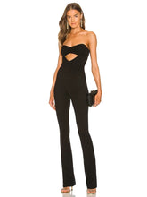 Load image into Gallery viewer, black jumpsuit with cutout
