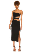 Load image into Gallery viewer, black bandage dress with cut outs
