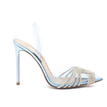 Load image into Gallery viewer, blue clear heels shopluxhouse
