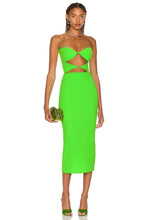 Load image into Gallery viewer, neon bandage dress strapless shopluxhouse
